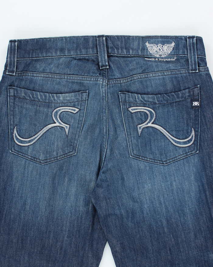 Vintage Y2K Rock &amp; Republic Relaxed Fit Dark Wash Jeans - W34 L34