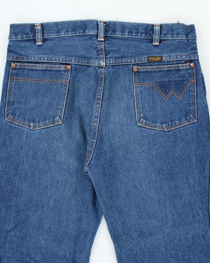 Vintage Wrangler Relaxed Fit Dark Wash Jeans - W32 L30