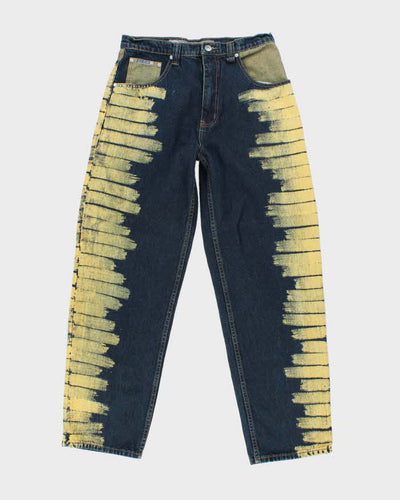 Vintage Y2K Noiz Wide Leg Panted Dark Wash Jeans - W31 L32