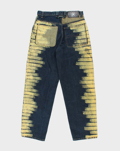 Vintage Y2K Noiz Wide Leg Panted Dark Wash Jeans - W31 L32