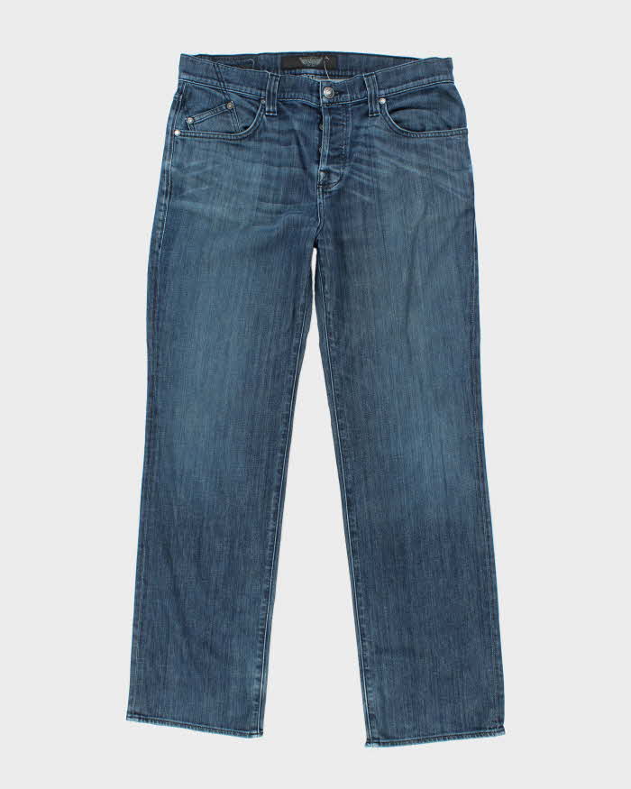 Vintage Y2K Rock & Revival Dark Wash Gothic Bootcut Jeans - W38 L35