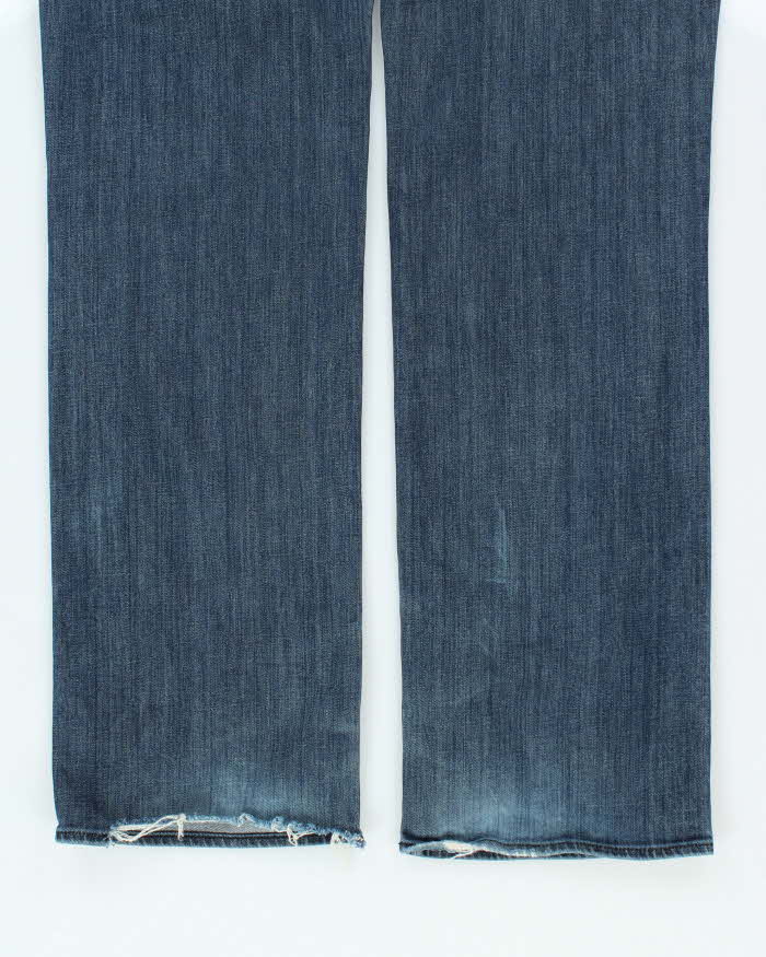 Vintage Y2K Rock & Revival Dark Wash Gothic Bootcut Jeans - W38 L35