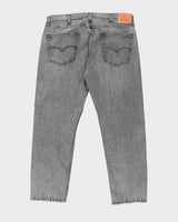 Vintage Levi's 502 Grey Light Wash Tapered Jeans - W38 L28
