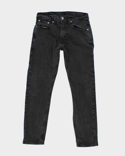 Vintage Levi's 502 Black Dark Wash Tapered Jeans - W32 L27