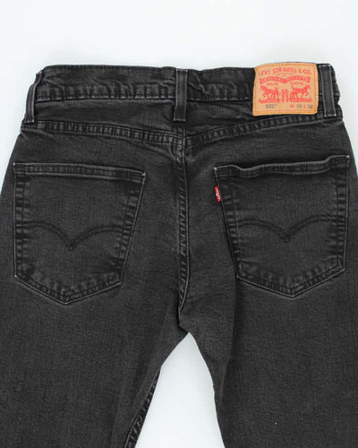 Vintage Levi's 502 Black Dark Wash Tapered Jeans - W32 L27