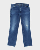 Vintage 90's Wrangler Dark Wash Straight Leg Jeans - W38 L32