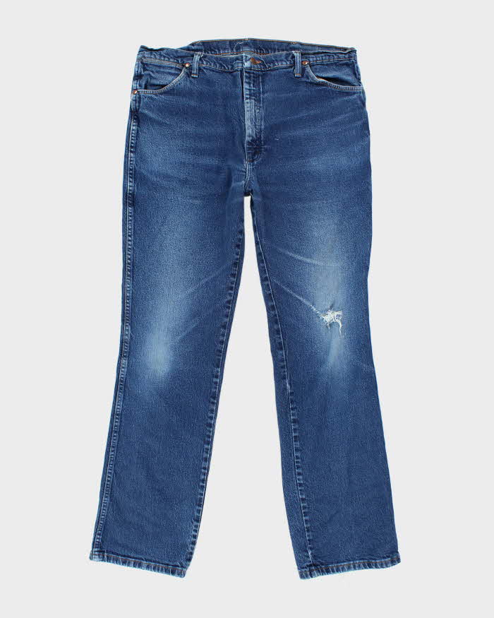 Vintage 90's Wrangler Dark Wash Straight Leg Jeans - W38 L32