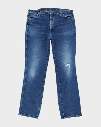Vintage 90's Wrangler Dark Wash Straight Leg Jeans - W38 L32