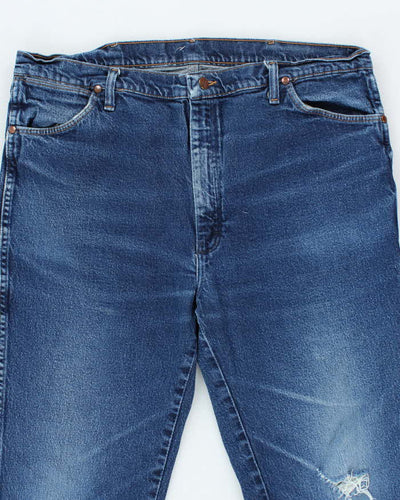 Vintage 90's Wrangler Dark Wash Straight Leg Jeans - W38 L32