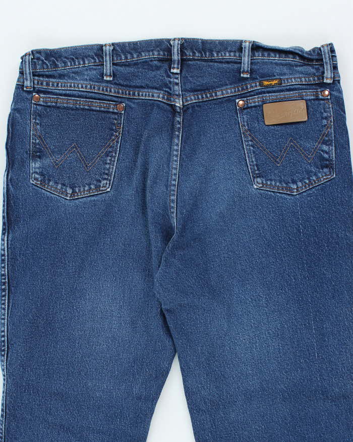 Vintage 90's Wrangler Dark Wash Straight Leg Jeans - W38 L32