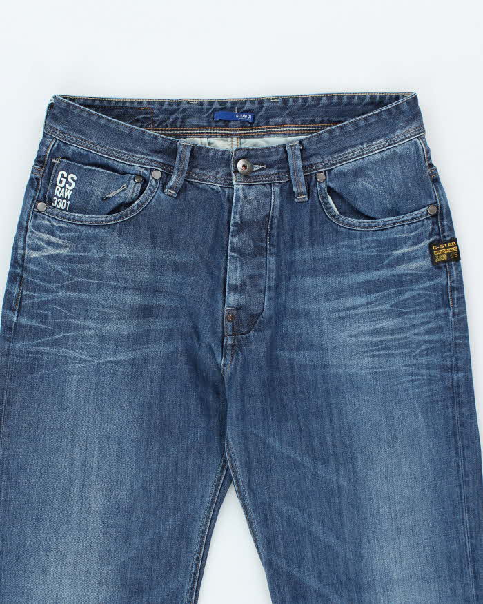 Vintage Y2K G-Star Raw Dark Wash Relaxed Fit Jeans - W32 L33