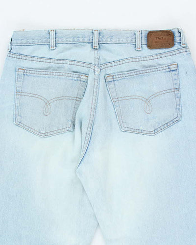 Vintage 90's Polo Jeans Ultra Light Wash Straight Leg Jeans - W34 L34