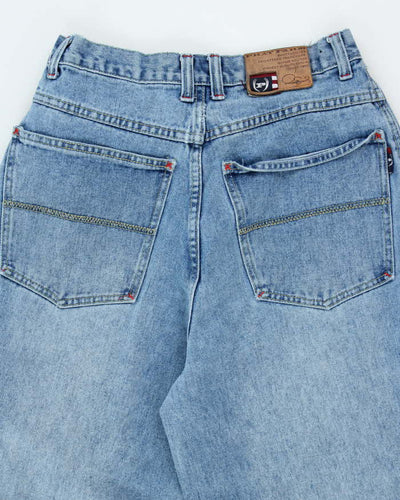 Vintage Y2K Phat Farm Heavyweight Baggy Embroidered Light Wash Jeans - W28 L32