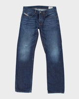 Vintage Y2K Diesel Relaxed Straight Fit Rigid Dark Wash Jeans - W34 L33