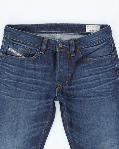 Vintage Y2K Diesel Relaxed Straight Fit Rigid Dark Wash Jeans - W34 L33