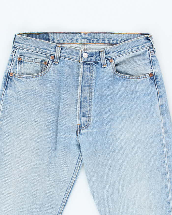 Vintage 90's Levi's 501 Light Wash Denim Jeans - W33 L30