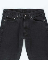 Vintage Levi's 505 Dark Grey Wash Denim Jeans - W32 L29