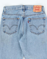 Vintage Levi's 505 Light Wash Wash Denim Jeans - W31 L29