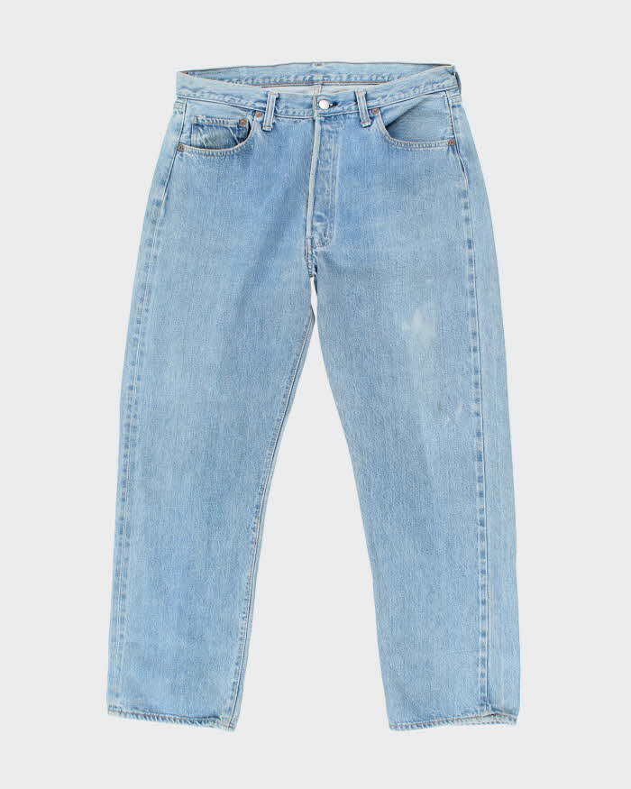 Vintage 90's Levi's Light Wash Relaxed Fit Selvedge Jeans - W32 L28