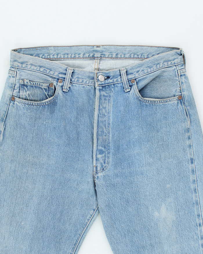 Vintage 90's Levi's Light Wash Relaxed Fit Selvedge Jeans - W32 L28