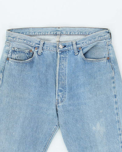 Vintage 90's Levi's Light Wash Relaxed Fit Selvedge Jeans - W32 L28
