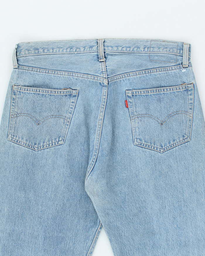 Vintage 90's Levi's Light Wash Relaxed Fit Selvedge Jeans - W32 L28