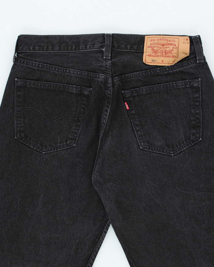 Vintage 90s Levi's 501 Black Jeans - W32 L32 – Rokit