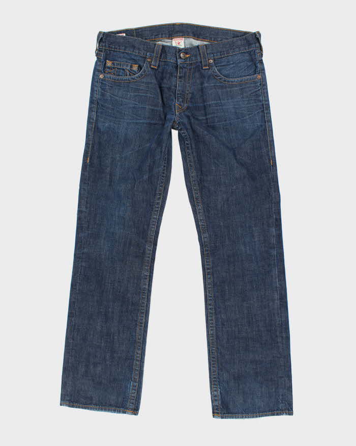 Vintage Y2K True Religion Dark Wash Baggy Jeans - W38 L35