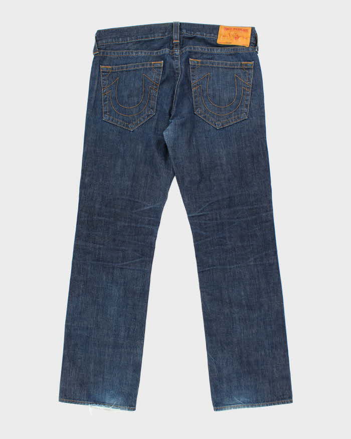 Vintage Y2K True Religion Dark Wash Baggy Jeans - W38 L35