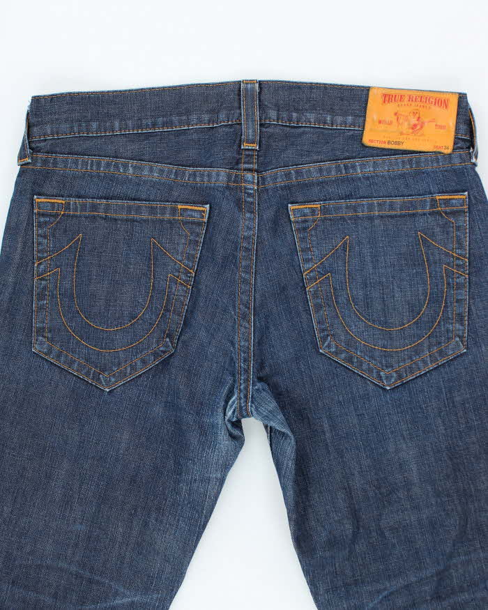 Vintage Y2K True Religion Dark Wash Baggy Jeans - W38 L35