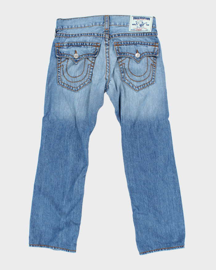 Vintage Y2K True Religion Straight Light Wash Jeans - W32 L28