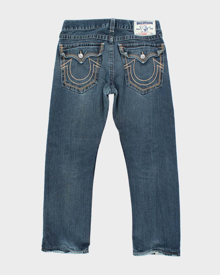 Vintage Y2K True Religion Dark Wash Straight Leg Jeans - W34 L30