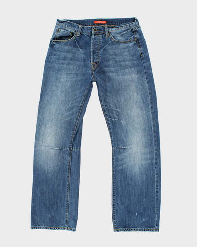 Vintage Y2K Ed Hardy Embroidered Straight Leg Jeans - W32 L30