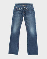 Vintage Y2K True Religion Embroidered Dark Wash Bootcut Jeans - W32 L32