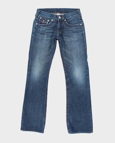 Vintage Y2K True Religion Embroidered Dark Wash Bootcut Jeans - W32 L32