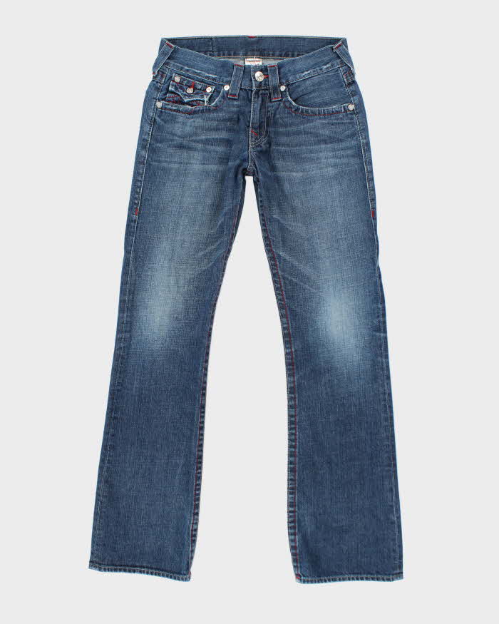 Vintage Y2K True Religion Embroidered Dark Wash Bootcut Jeans - W32 L32
