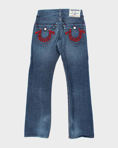 Vintage Y2K True Religion Embroidered Dark Wash Bootcut Jeans - W32 L32