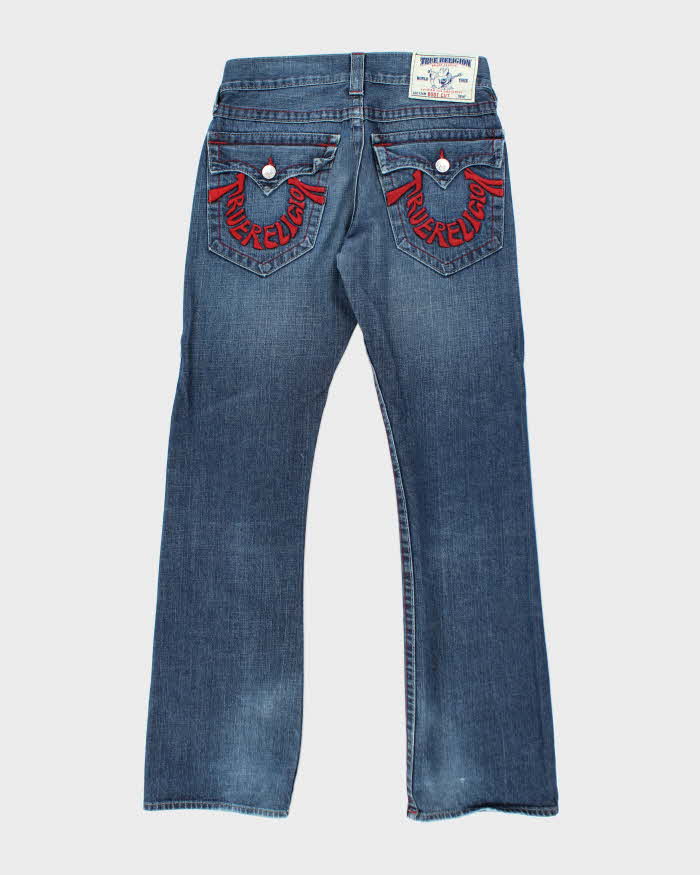 Vintage Y2K True Religion Embroidered Dark Wash Bootcut Jeans - W32 L32