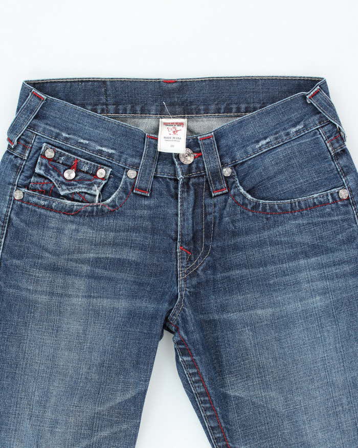 Vintage Y2K True Religion Embroidered Dark Wash Bootcut Jeans - W32 L32
