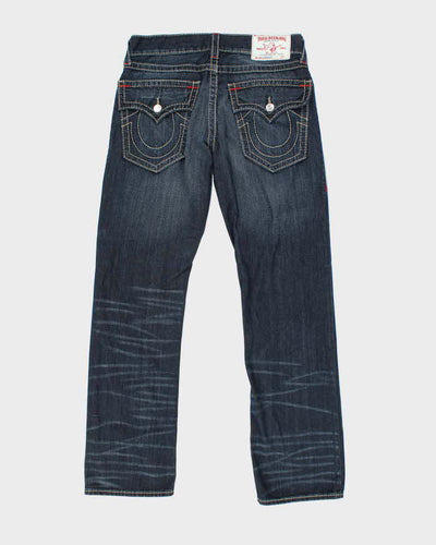 Vintage Y2K True Religion Dark Wash Straight Leg Jeans - W32 L30