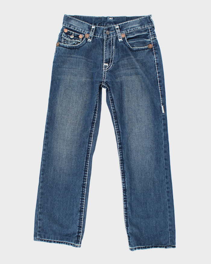Vintage Y2K True Religion Medium Wash Straight Leg Jeans - W28 L28