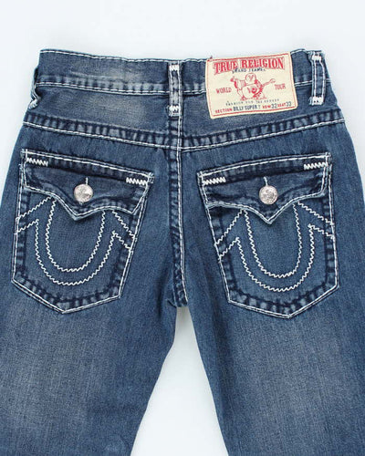 Vintage Y2K True Religion Medium Wash Straight Leg Jeans - W28 L28