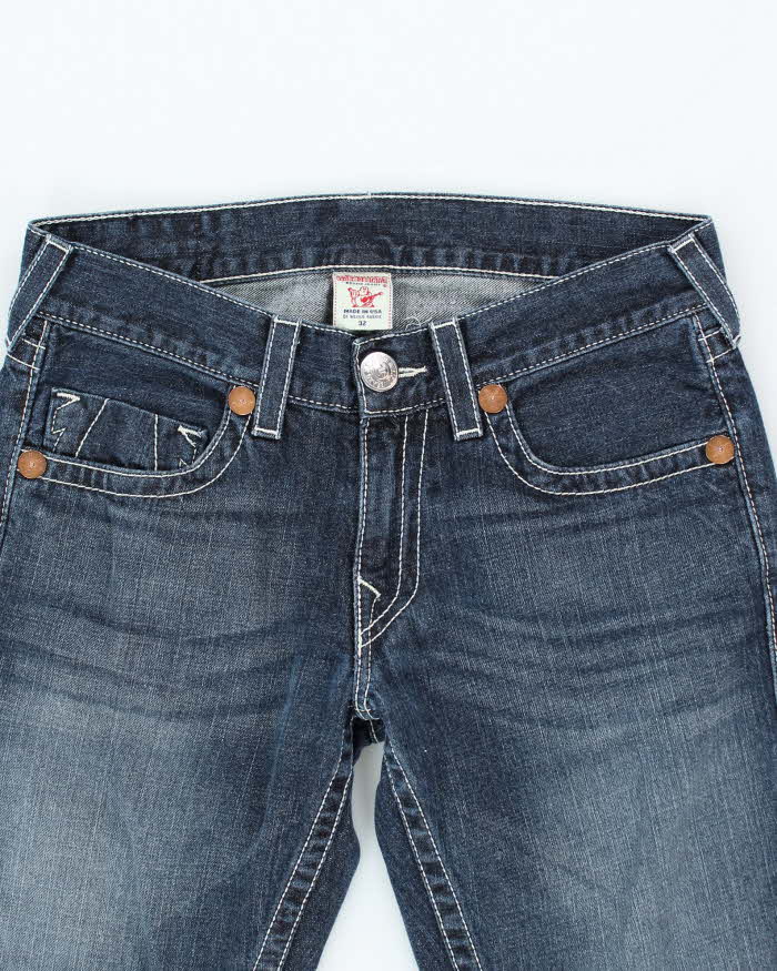 Vintage Y2K True Religion Medium Wash Straight Leg Jeans - W34 L32
