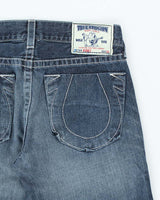 Vintage Y2K True Religion Medium Wash Straight Leg Jeans - W34 L32