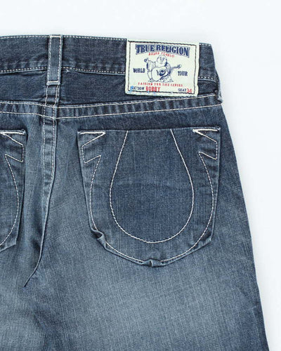 Vintage Y2K True Religion Medium Wash Straight Leg Jeans - W34 L32