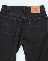 Vintage 90's Levi's 505 Black Wash Relaxed Fit Jeans - W32 L33
