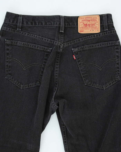 Vintage 90's Levi's 505 Black Wash Relaxed Fit Jeans - W32 L33