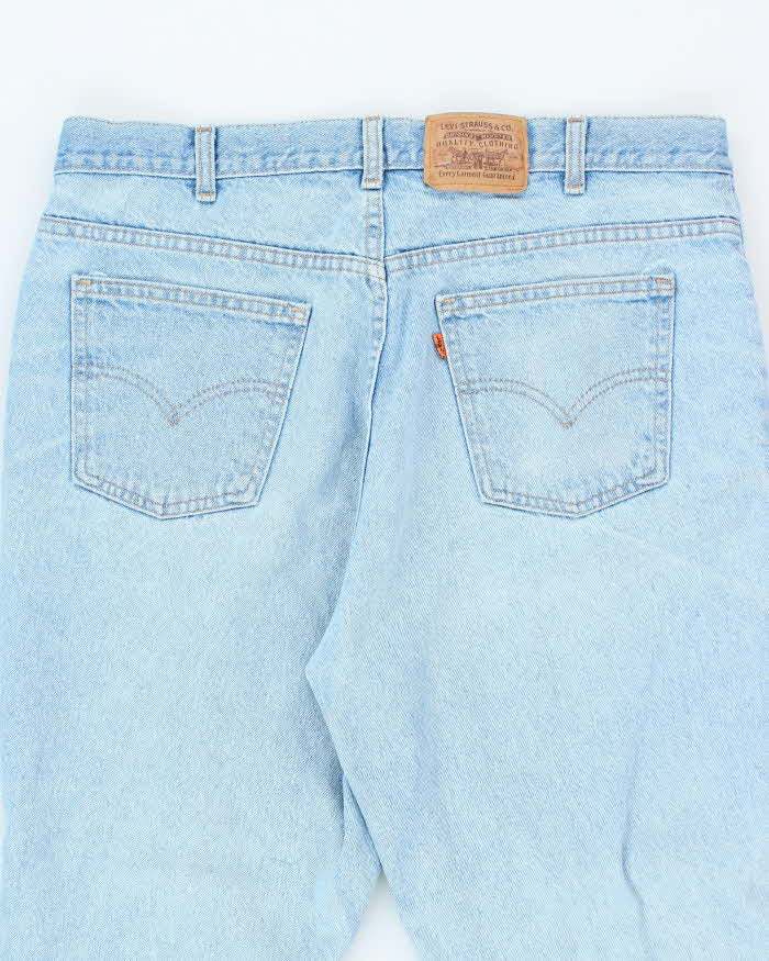 Vintage 90's Levi's Orange Tab Straight Fit Light Wash Jeans - W36 L31