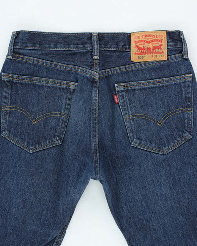 Vintage 90's Levi's 505 Dark Wash Relaxed Fit Jeans - W32 L30