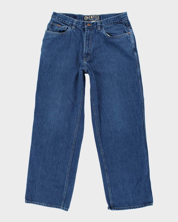Vintage 2000's Enyce Wide Leg Dark Wash Denim Jeans - W32 L30